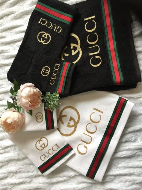 cheap gucci bathroom sets|gucci towel set price.